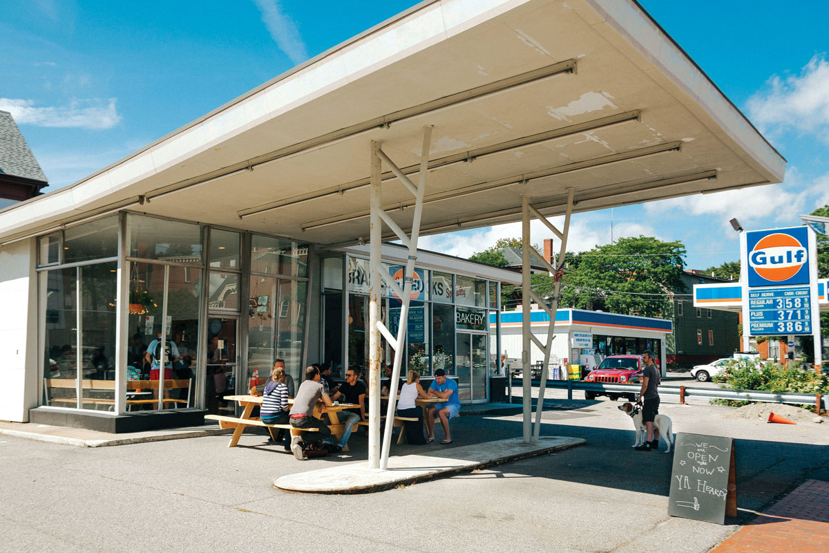 Tandem's bakery location is housed in an old gas station.